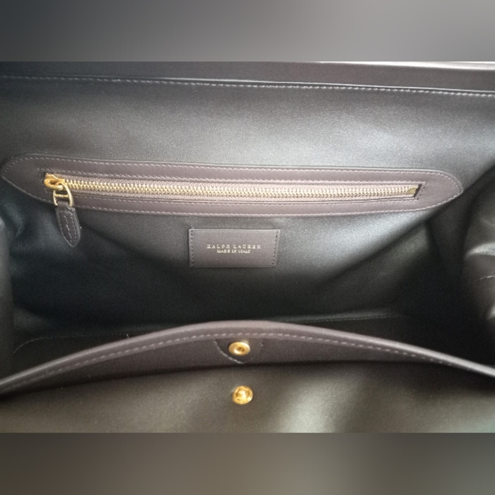 Ralph Lauren Welington Collection, Calfskin Doctor Bag, Dark Brown, 2022 - Picture 11 of 16